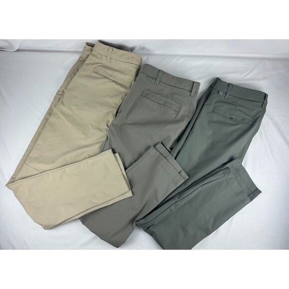Lululemon Bundle Lot of 3 Pants Mens 33X31 ABC Classic Fit Stretch Warpstreme Tr - Picture 1 of 14